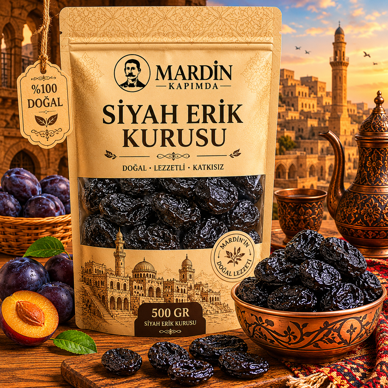 Siyah Erik Kurusu 500 gr