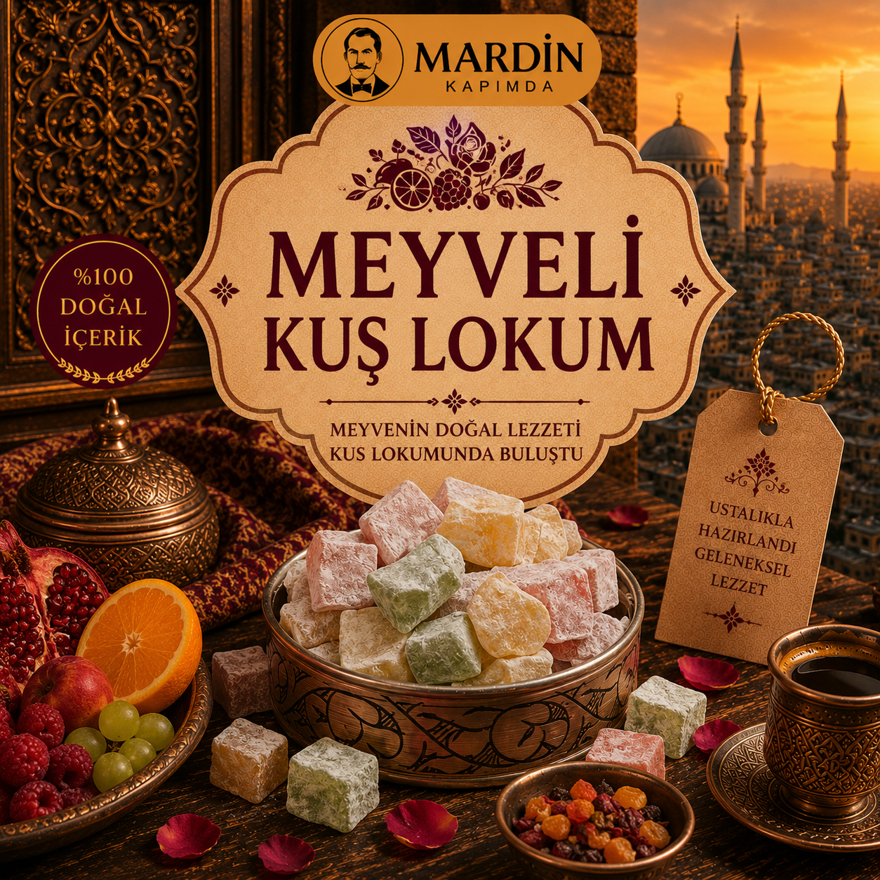Meyveli Kuş Lokumu 500 Gr