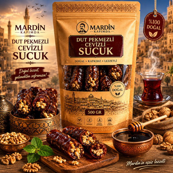 Dut Pekmezli  Cevizli Sucuk 500 GR