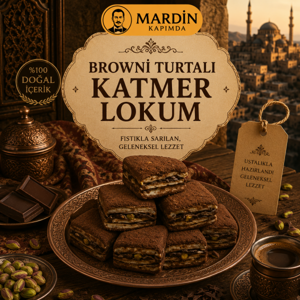 Browni Turtalı Çikolatalı Katmer Lokum 500 Gr