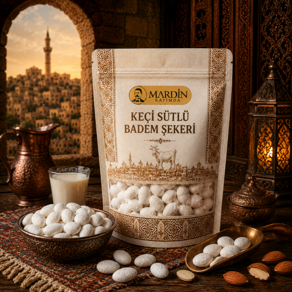 Keçi Sütlü Beyaz Badem Şekeri