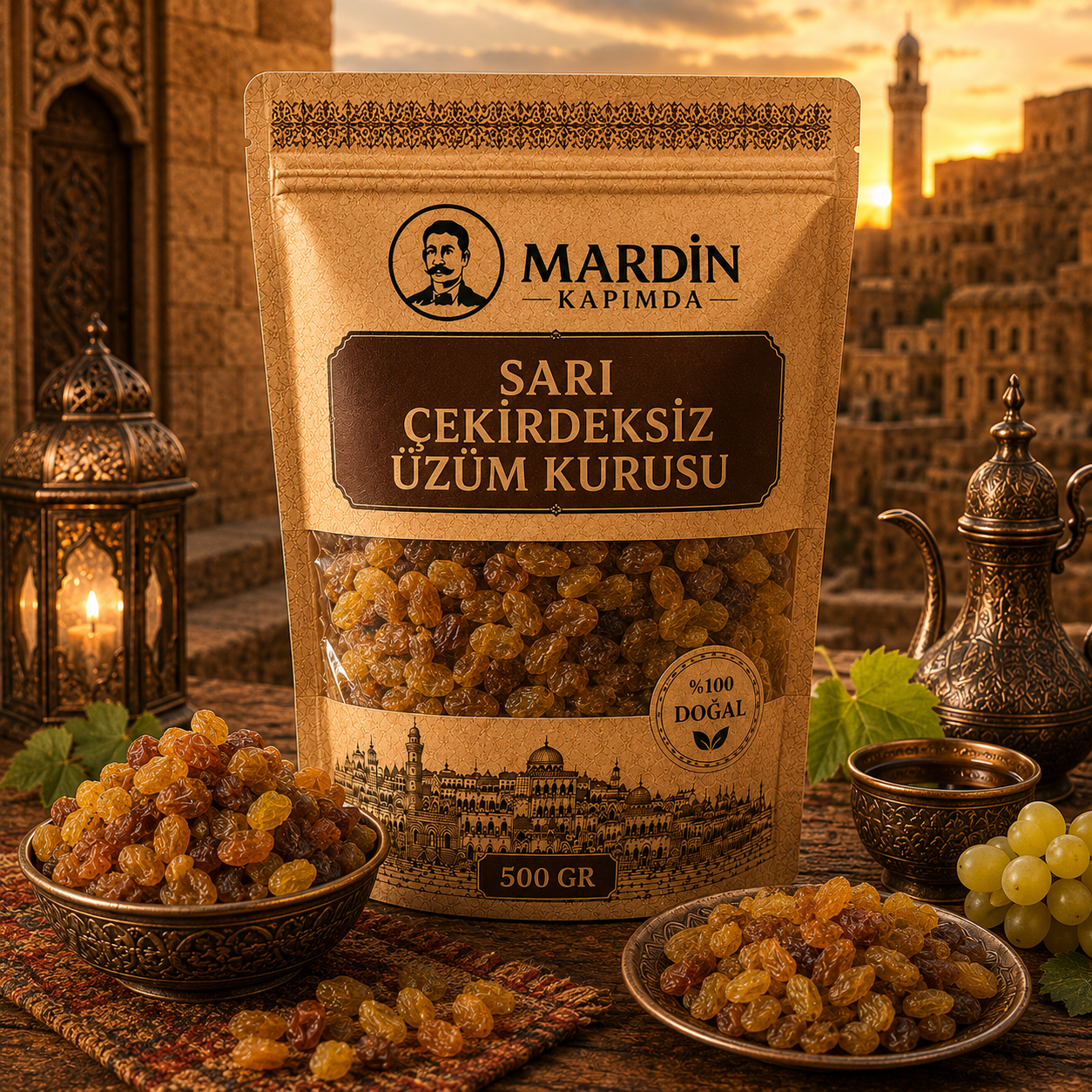 Sarı Çekirdeksiz Üzüm Kurusu 500 Gr