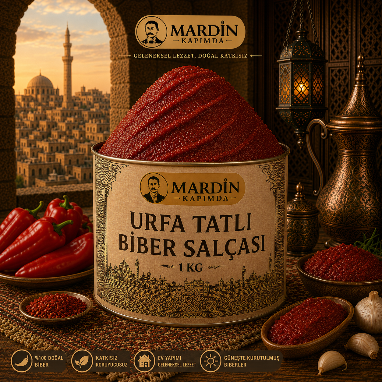 Urfa   Tatlı Biber Salçası 1 Kg