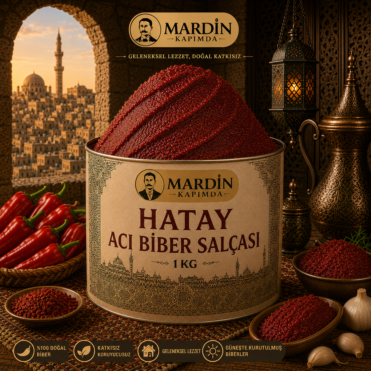 Hatay Acı Biber Salçası 1 Kg