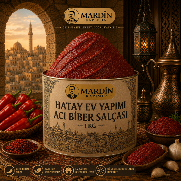 Hatay Ev Yapımı Acı Biber Salçası 1 Kg