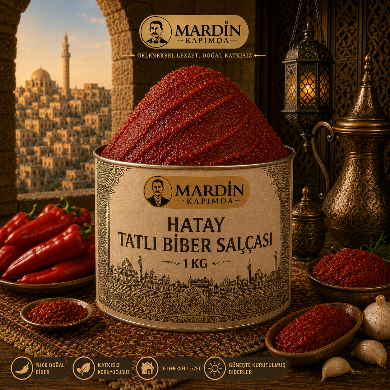 Hatay Tatlı Biber Salçası 1 Kg