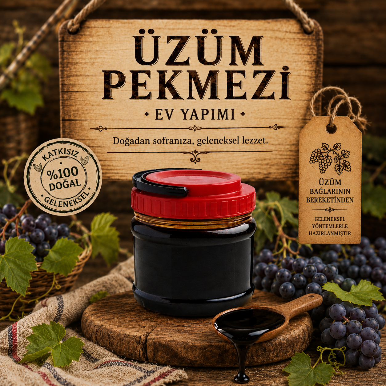 Üzüm Pekmezi  500 Gr