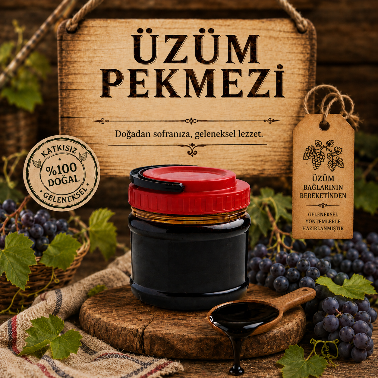 Üzüm Pekmezi  500 Gr