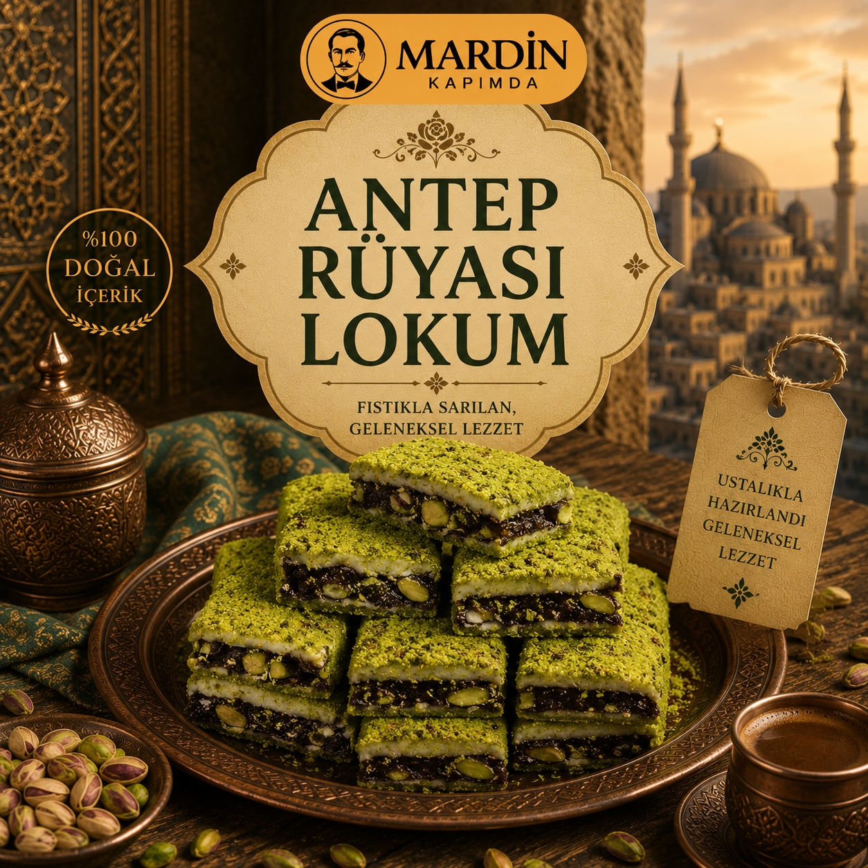Antep Rüyası Lokum 500 Gr