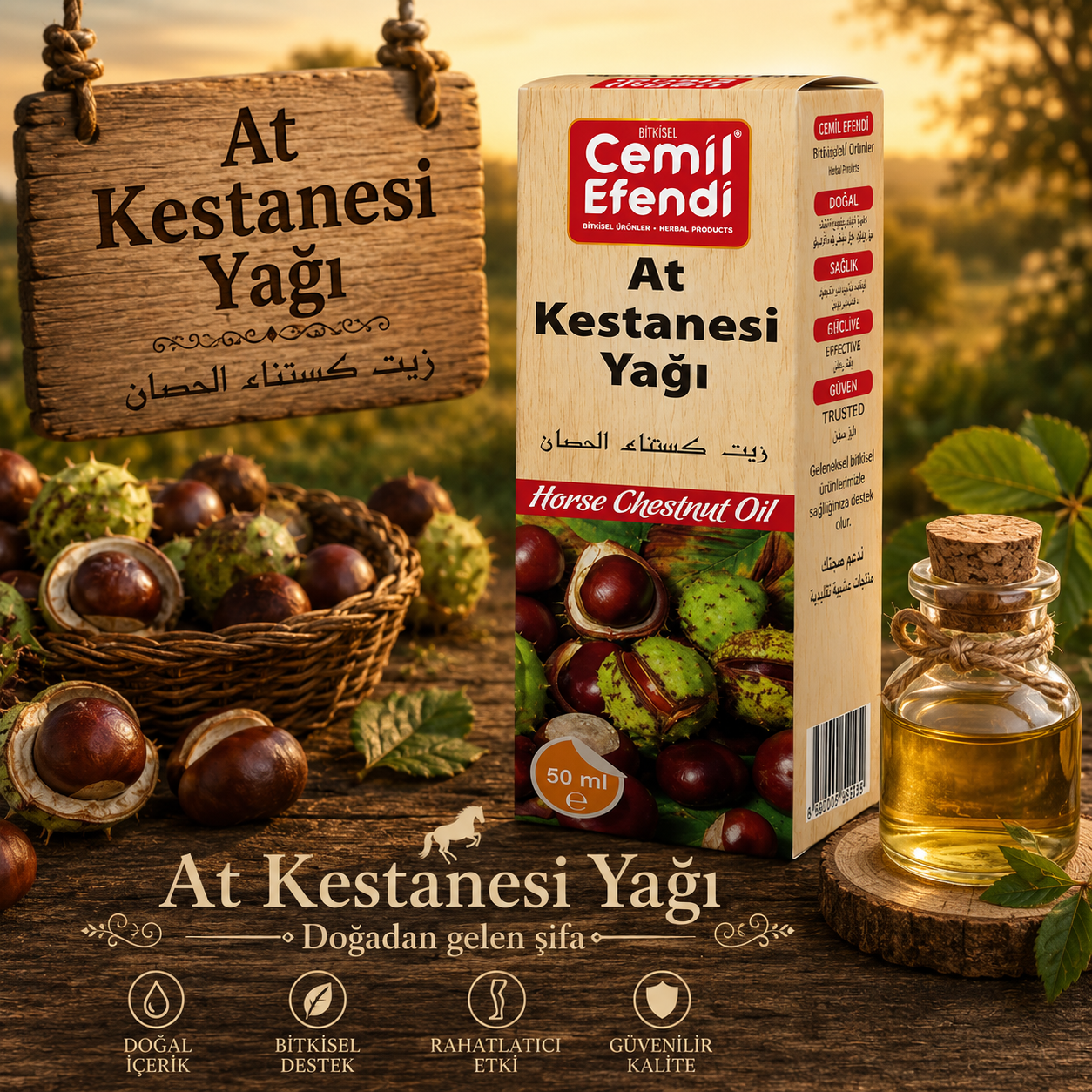 At Kestanesi Yağı 50 ML