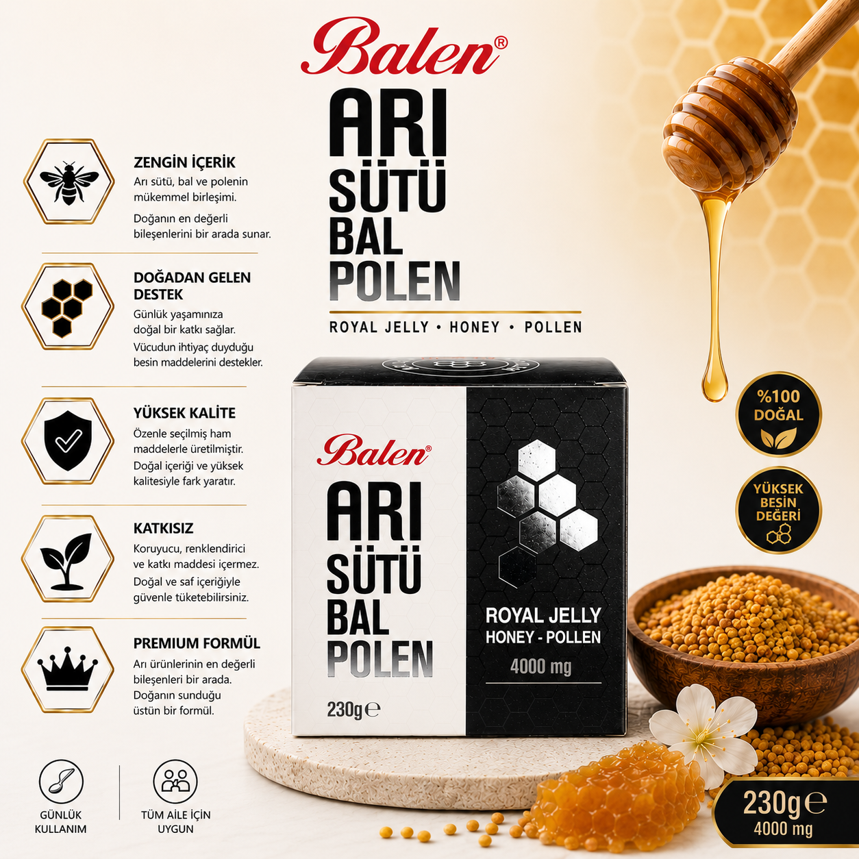 ARI SÜTÜ BAL BOLEN 4000 mg