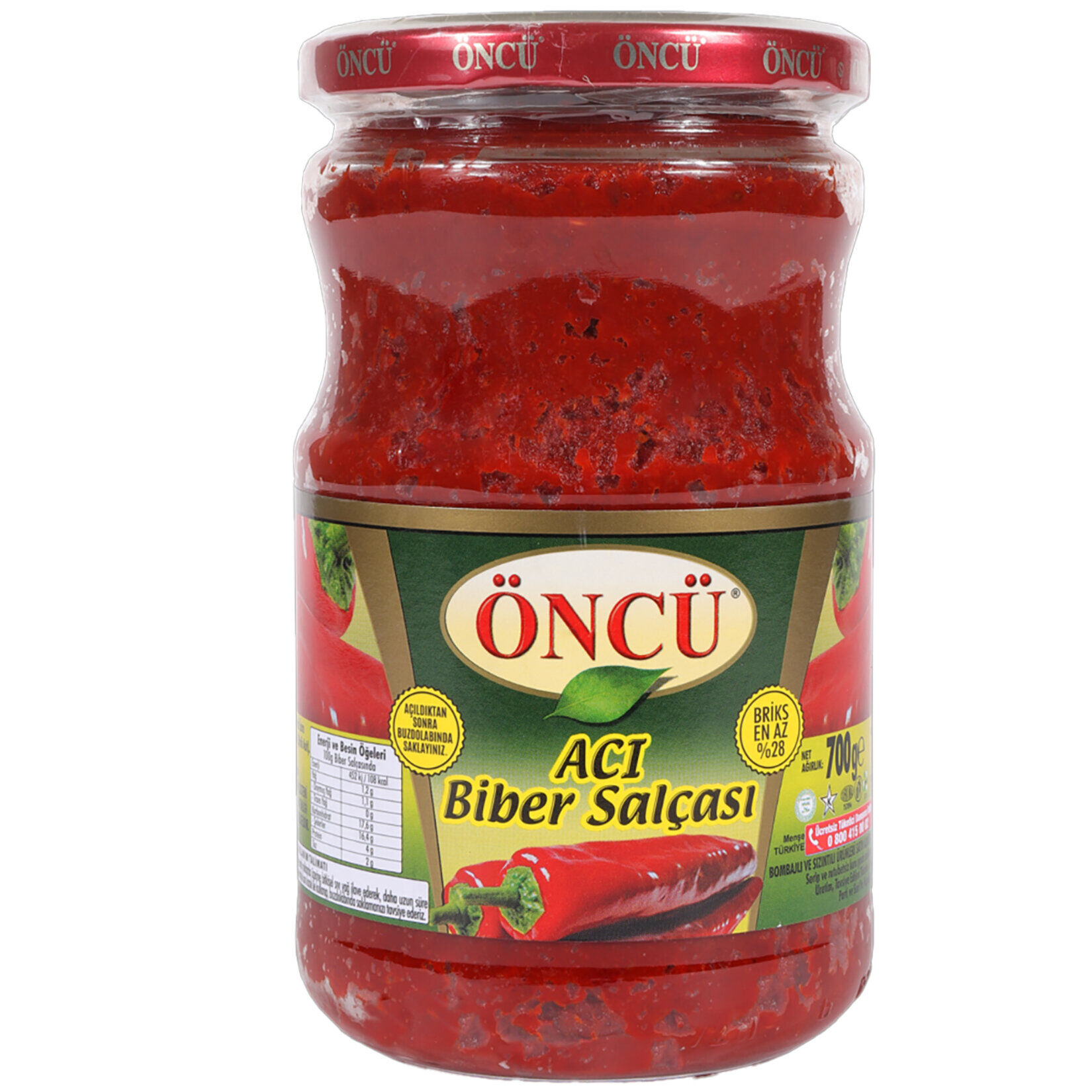 ÖNCÜ ACI BİBER SALÇASI 700GR