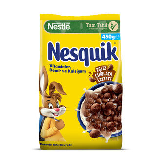 NESTLE NESQUİK KAKAOLU BUĞDAY VE MISIR GEVREĞİ 450G